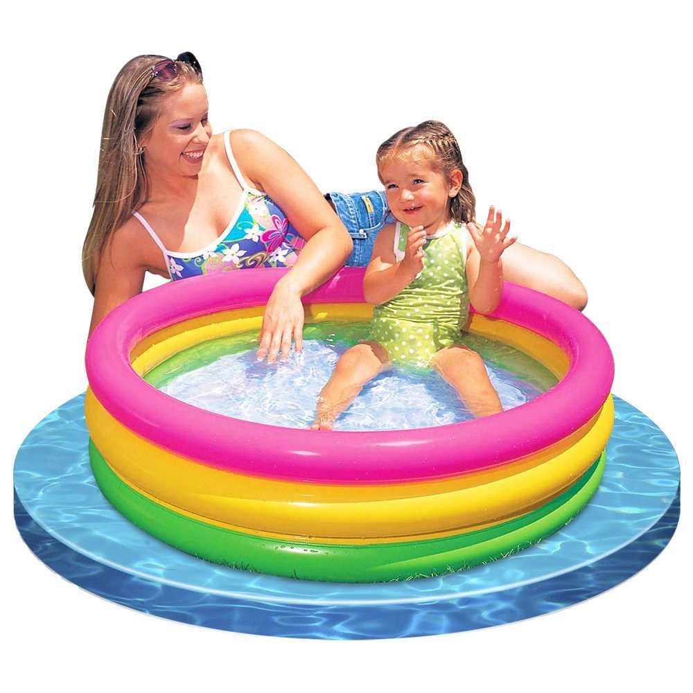 Sunset Glow Soft Inflatable Baby/Kids Swimming Pool (8 Pack) R158