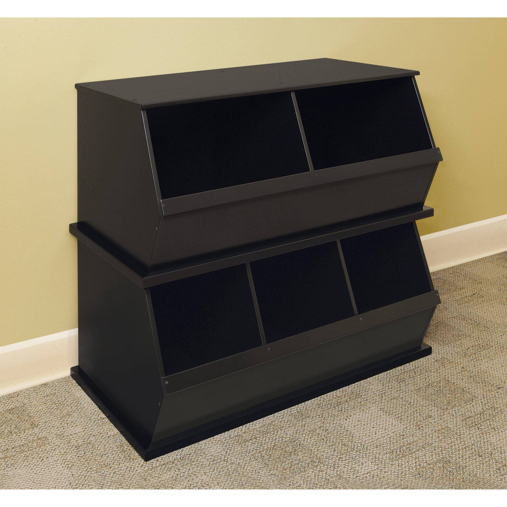 Espresso Two Bin Storage CUBBY O5050