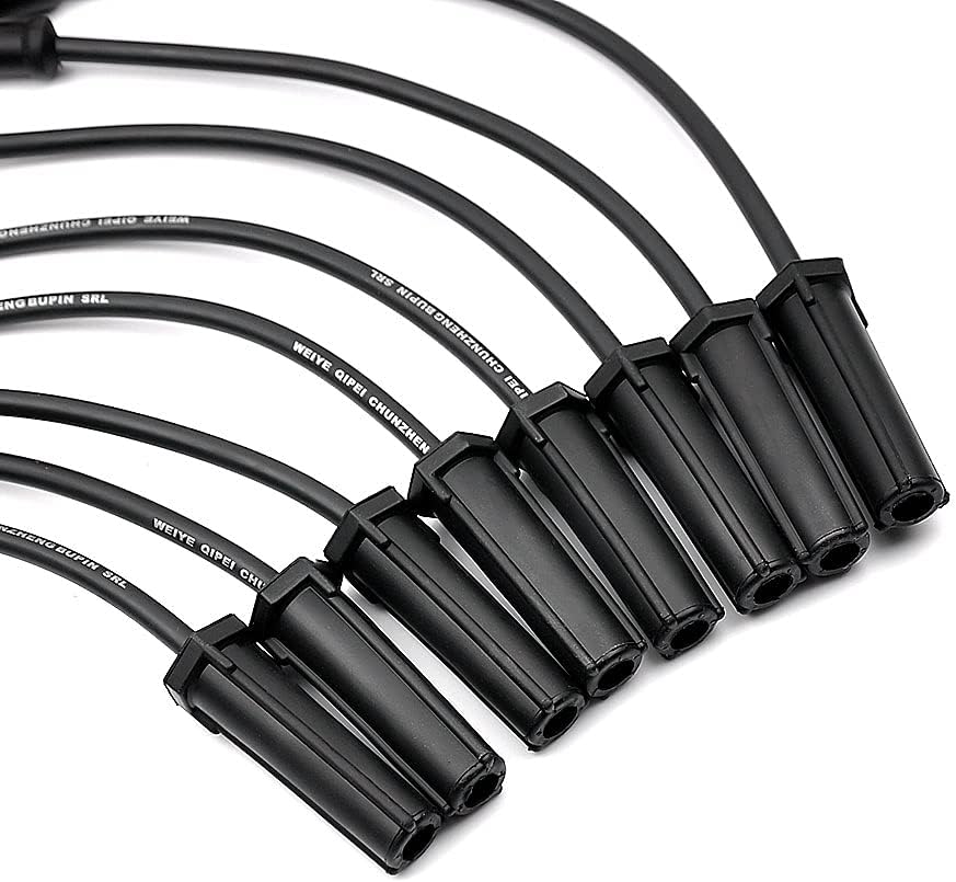 Spark Plug Wire Set (16pcs) Spark Plugs (8pcs) Spark Plug Wires (8pcs) Pack of 2 Y338