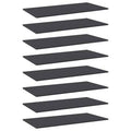 Brown 8 Shelves Floating Bookcase Q1753
