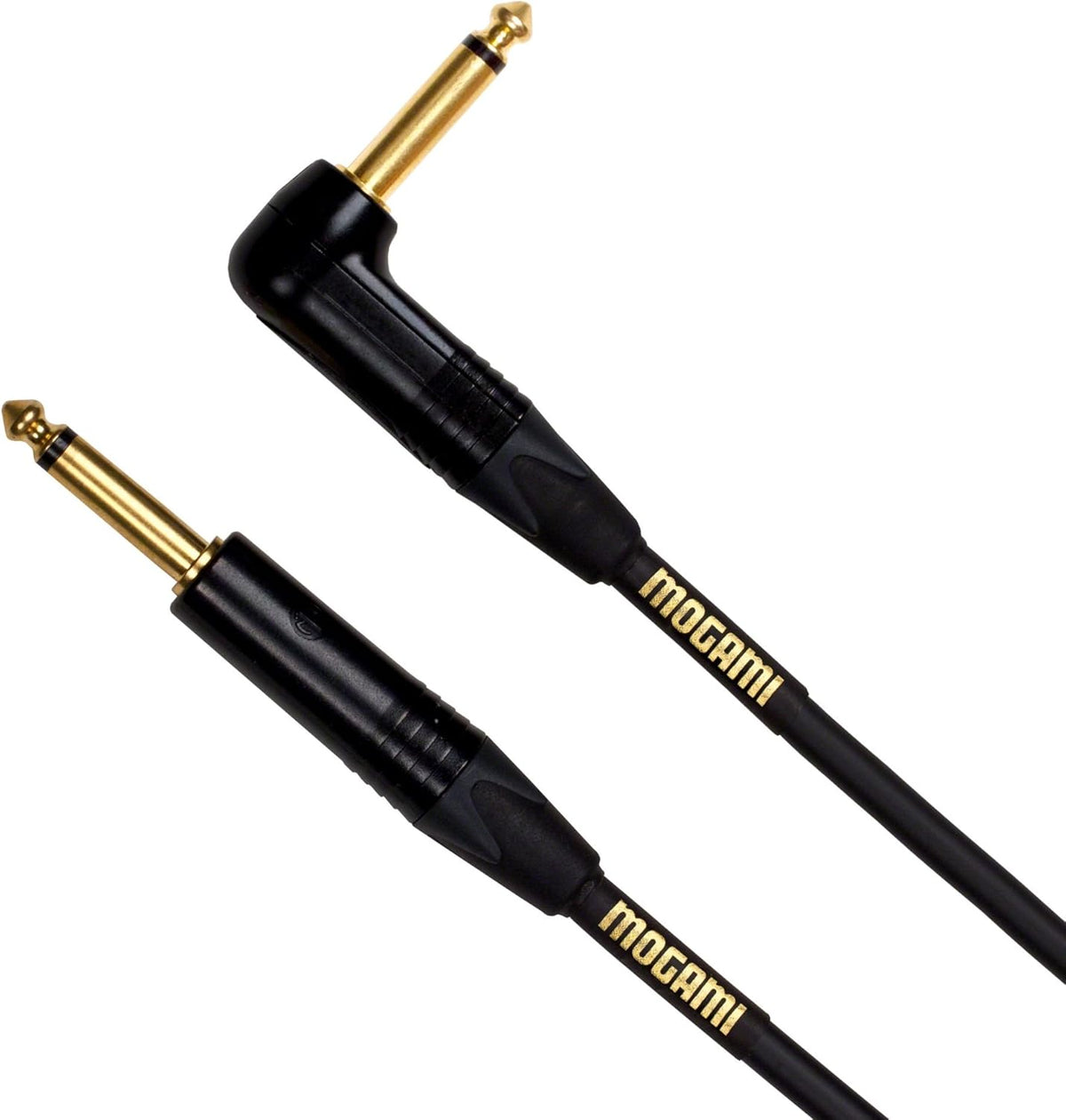 10 Foot Guitar Instrument Cable with Right Angle and Straight Connectors S1808