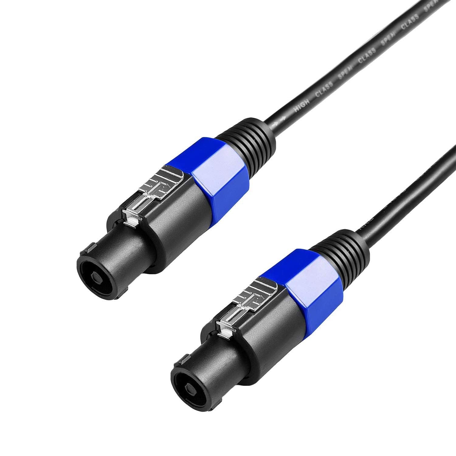 2Pcs 100 Feet Speakon to Speakon Speaker Audio Cable with Twist Lock X84939