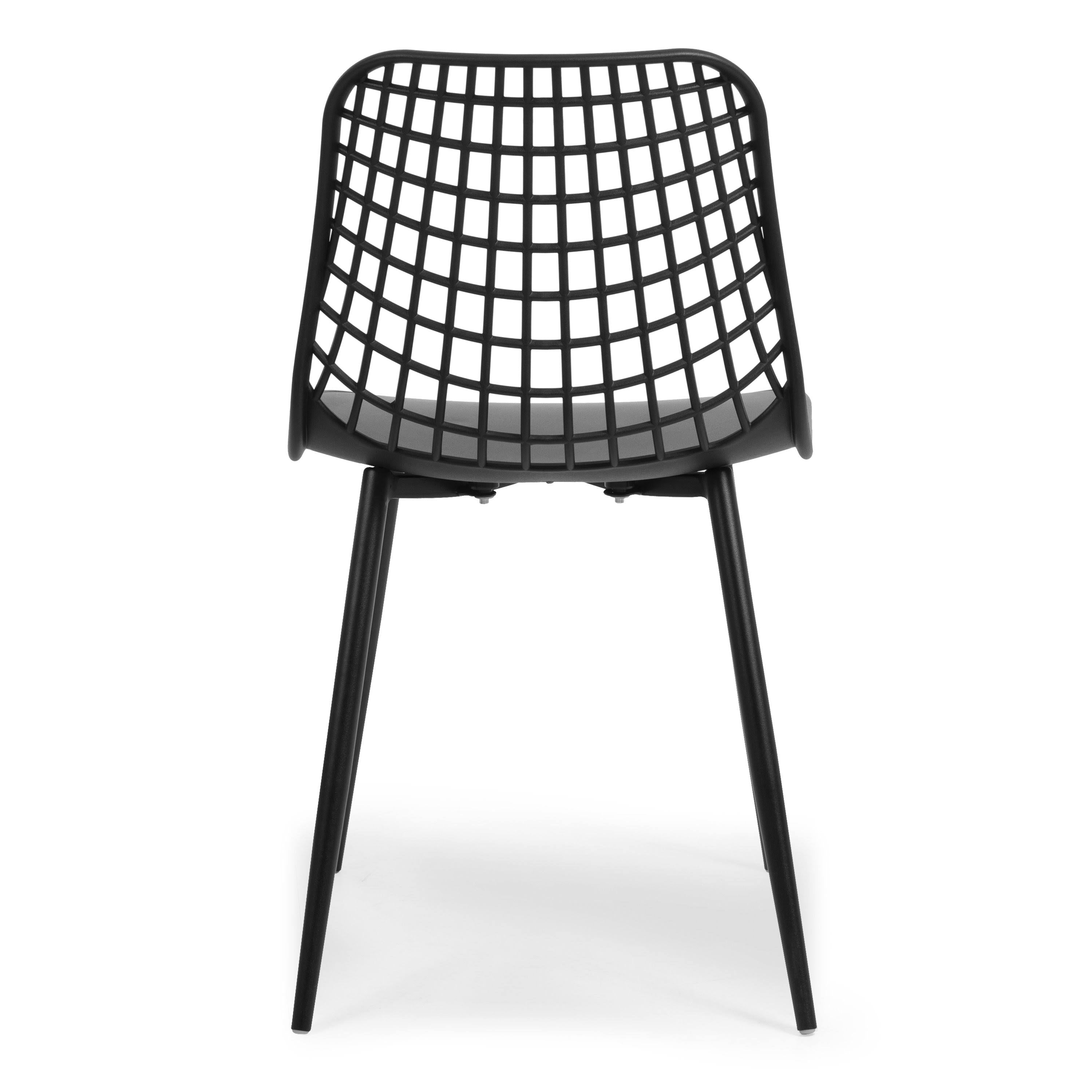 Black Poly Dining Chair Set of 4 W7414