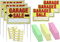 Garage Sale Sign Kit with Price Stickers and Pricing Cards E500550