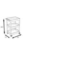 3 Shelf Tub Utility Cart X8719