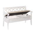 White Storage Bench R6175