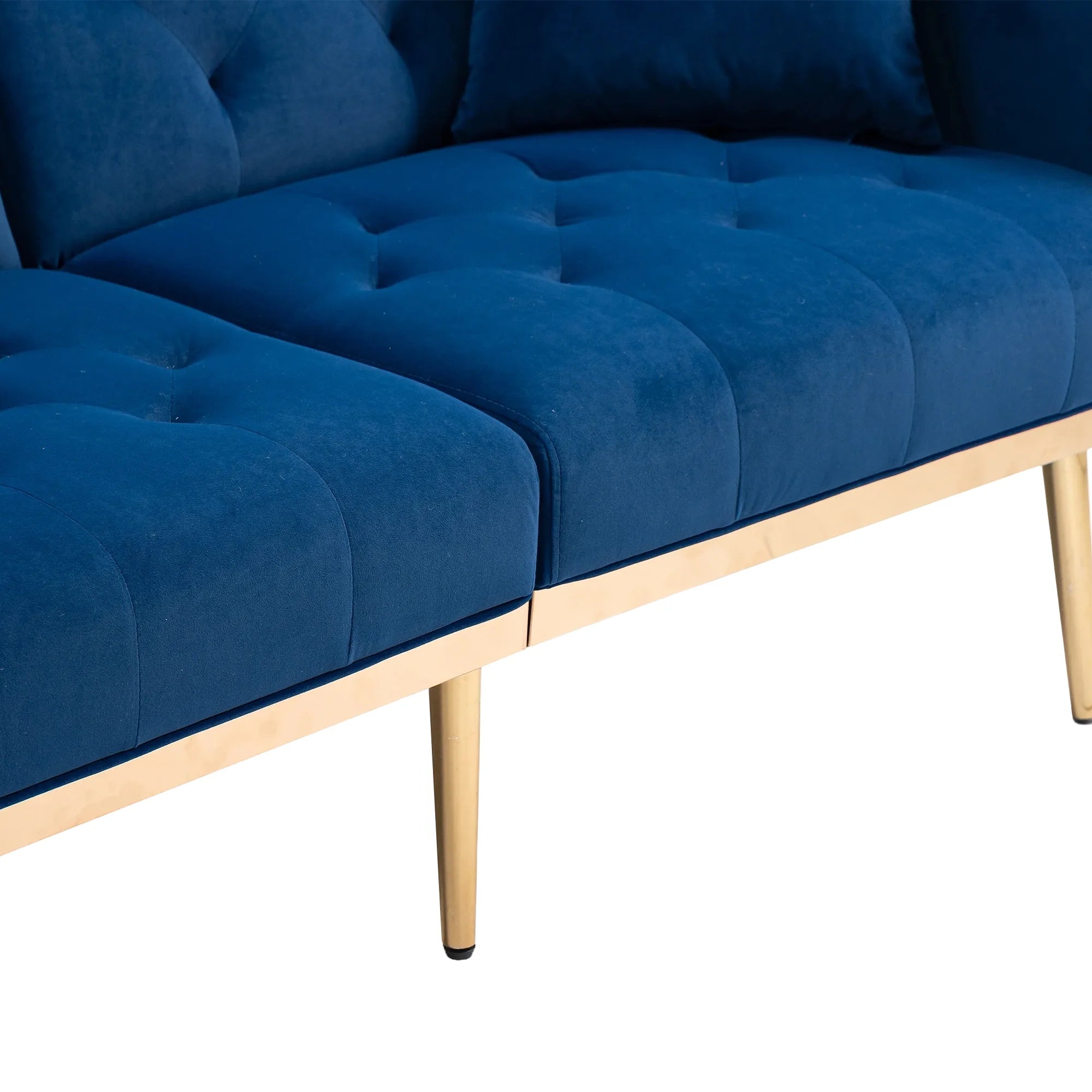 Blue Velvet Sofa Loveseat Set X5590