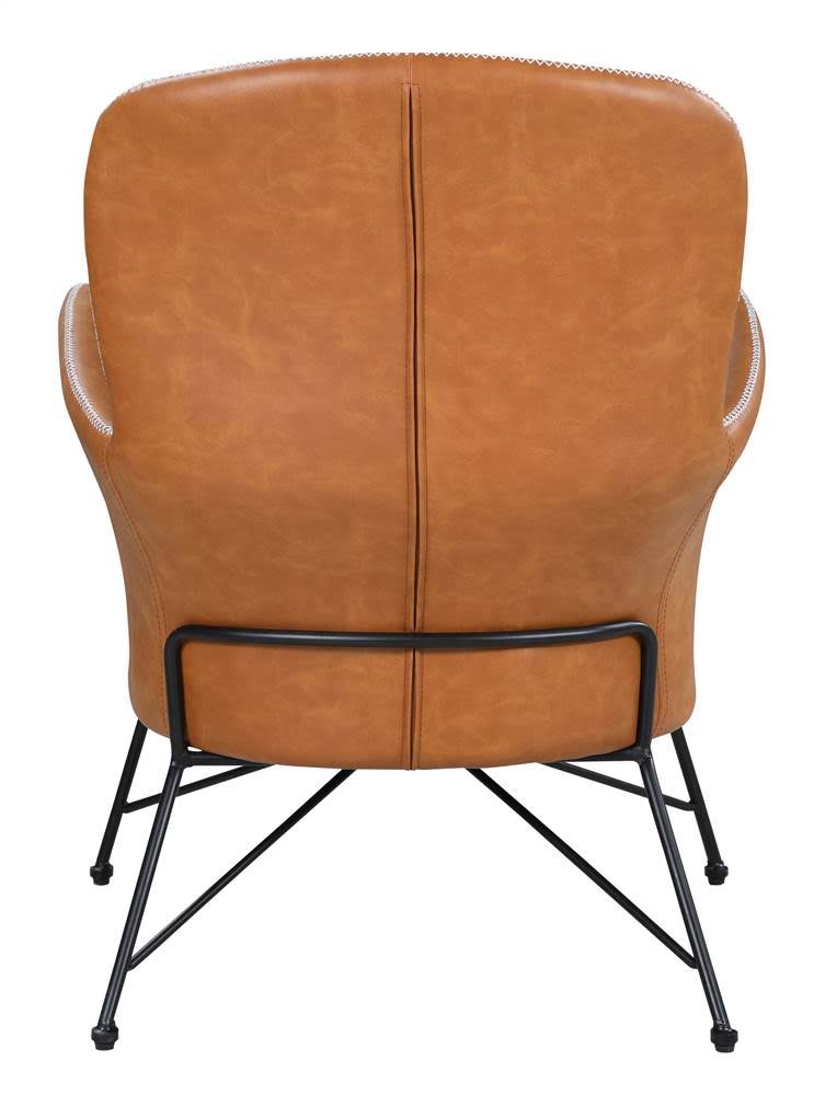 Camel Accent Chair with Steel Frame Z77907