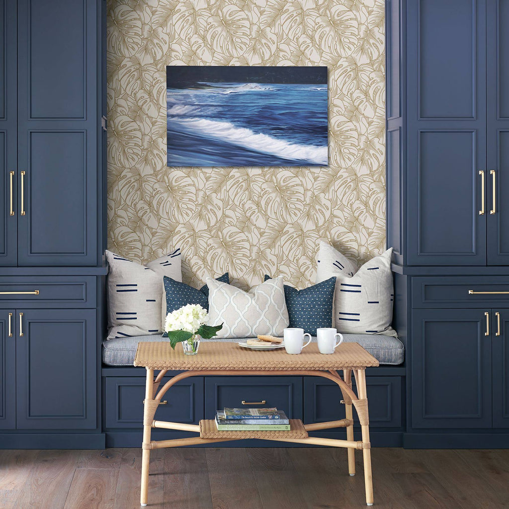 Botanical Wallpaper - Gold Q825604