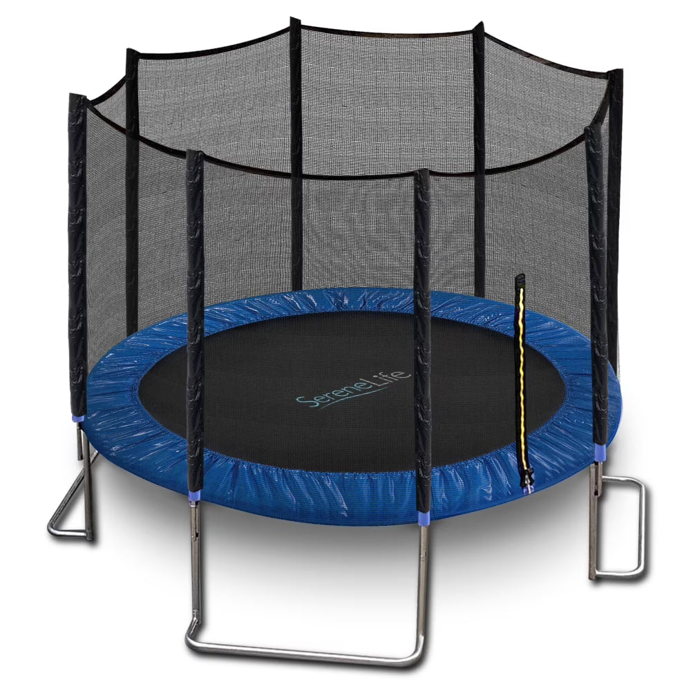10 ft. Outdoor Trampoline with Safety Net Cage E652320