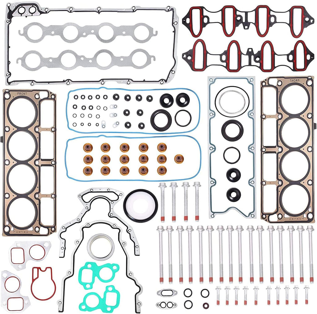 Cylinder Head Gasket Set with Head Bolts Compatible 4.8L 5.3L O990