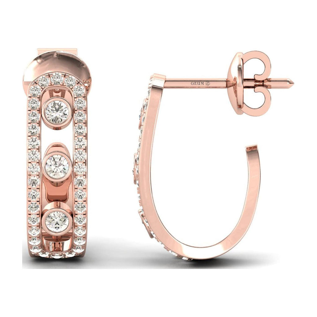 18k Gold Hoop Earrings K444133