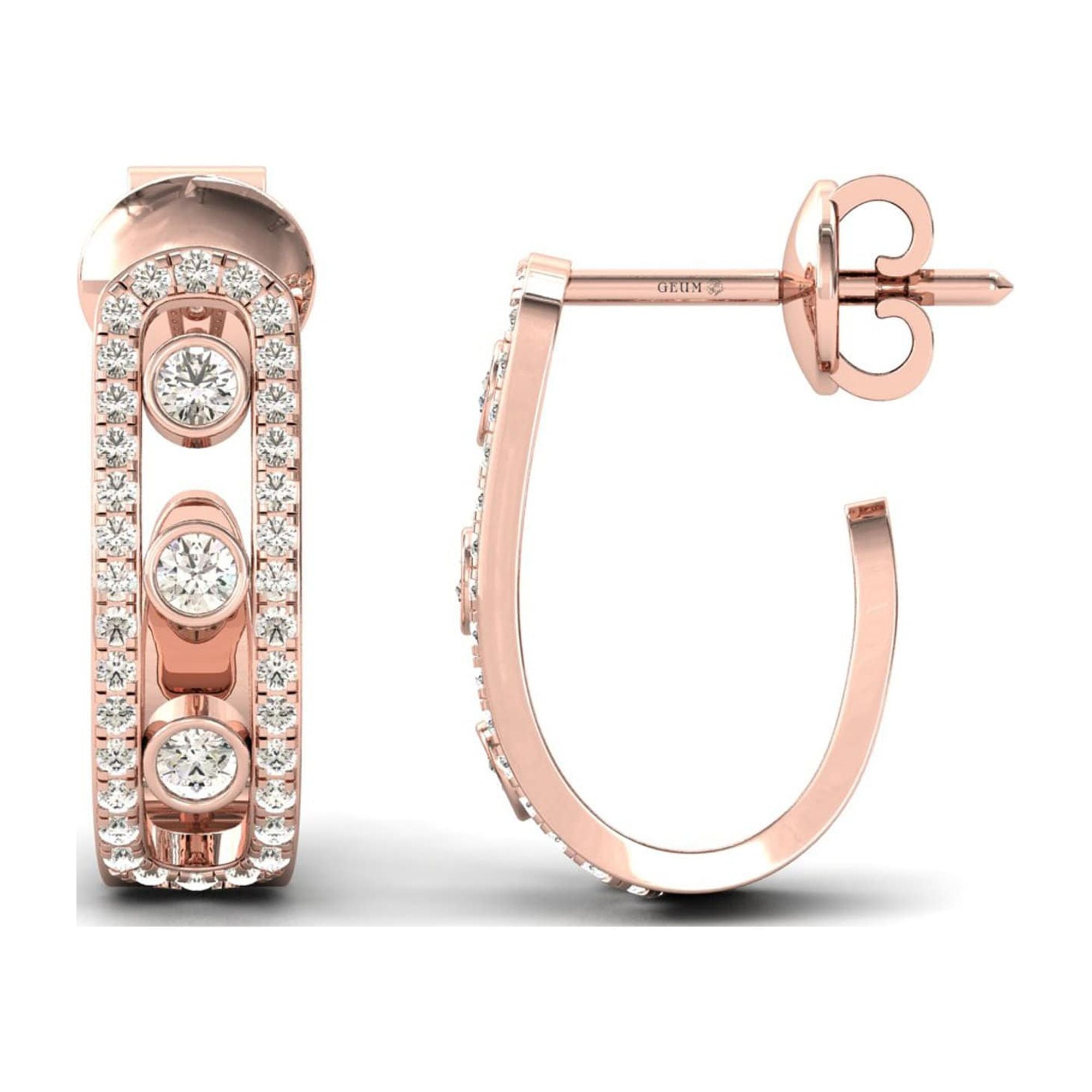 18k Gold Hoop Earrings K444133