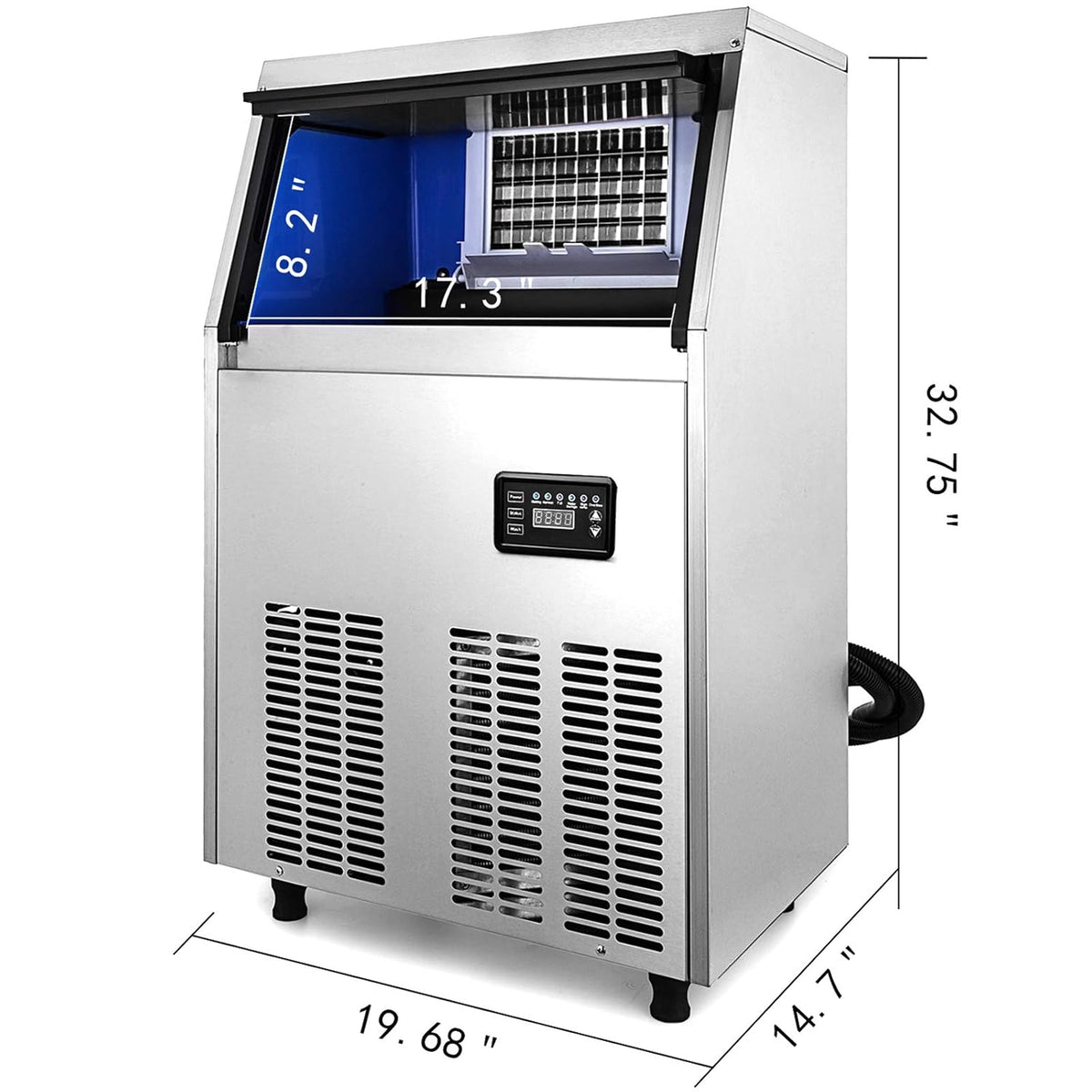 110V Commercial Ice Maker 150lbs/24h P697349