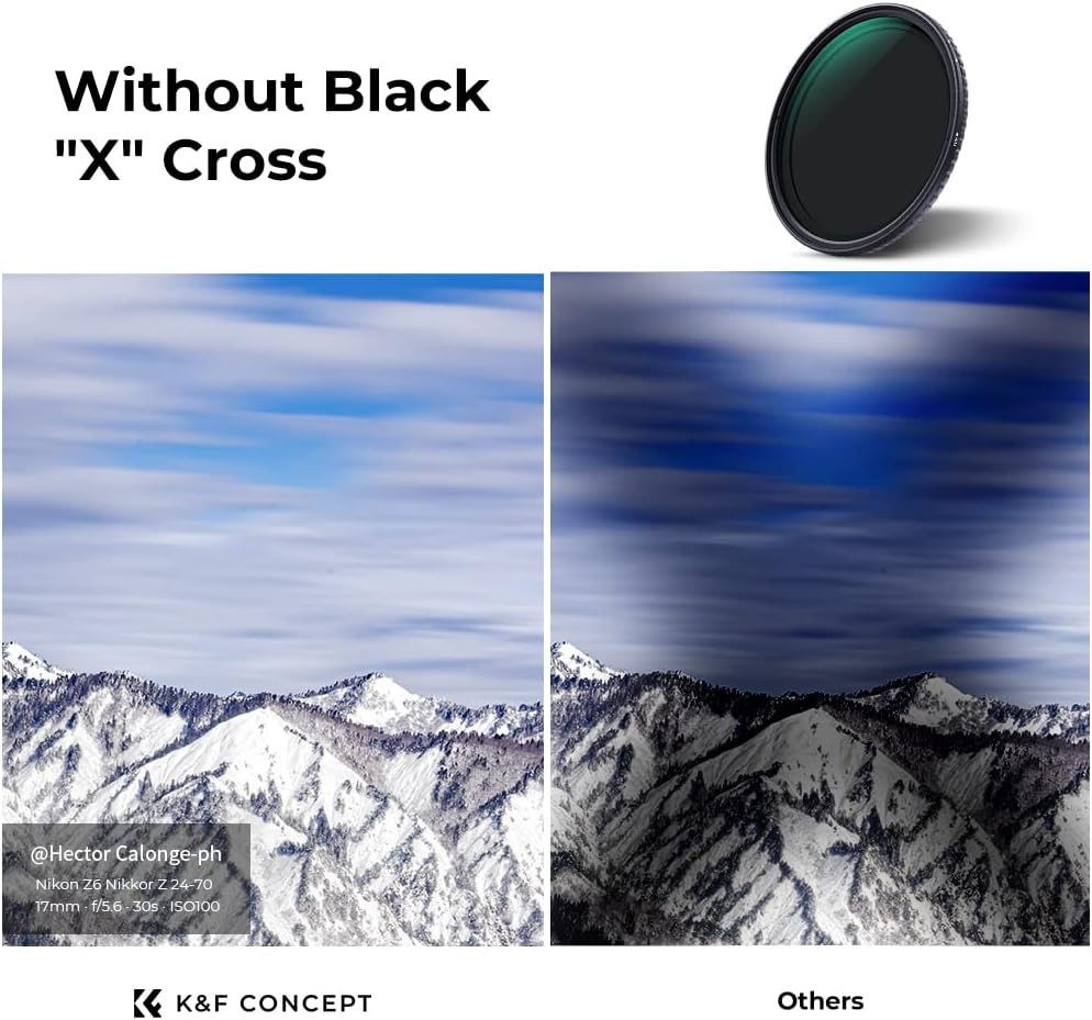 43mm Variable ND Filter ND2-ND32 Camera Lens Filter with Multi-Layer Coatings Pack of 2 D6790