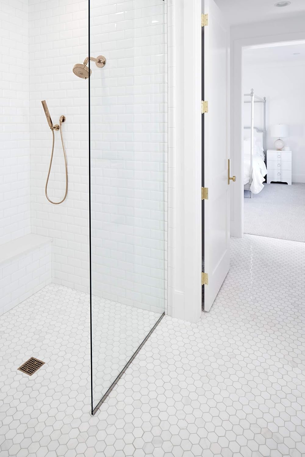 Brushed Moderne Brass Square Handshower O4510