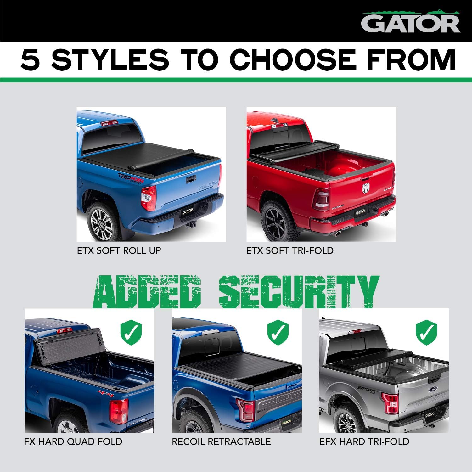 Soft Tri-Fold Truck Bed Tonneau Cover P372780