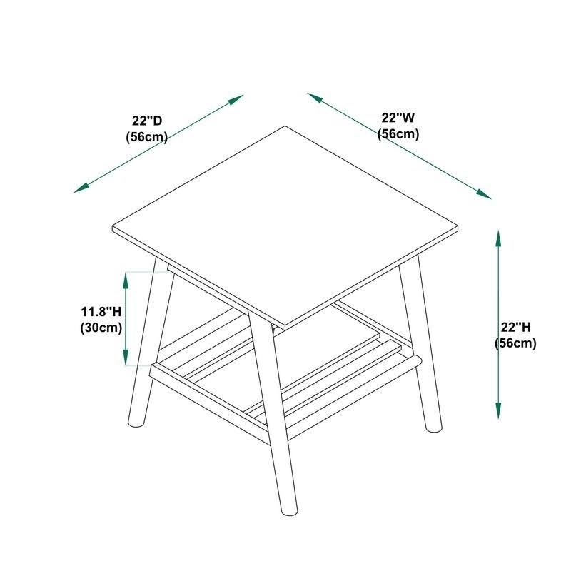 Brown Wood End Table F3391