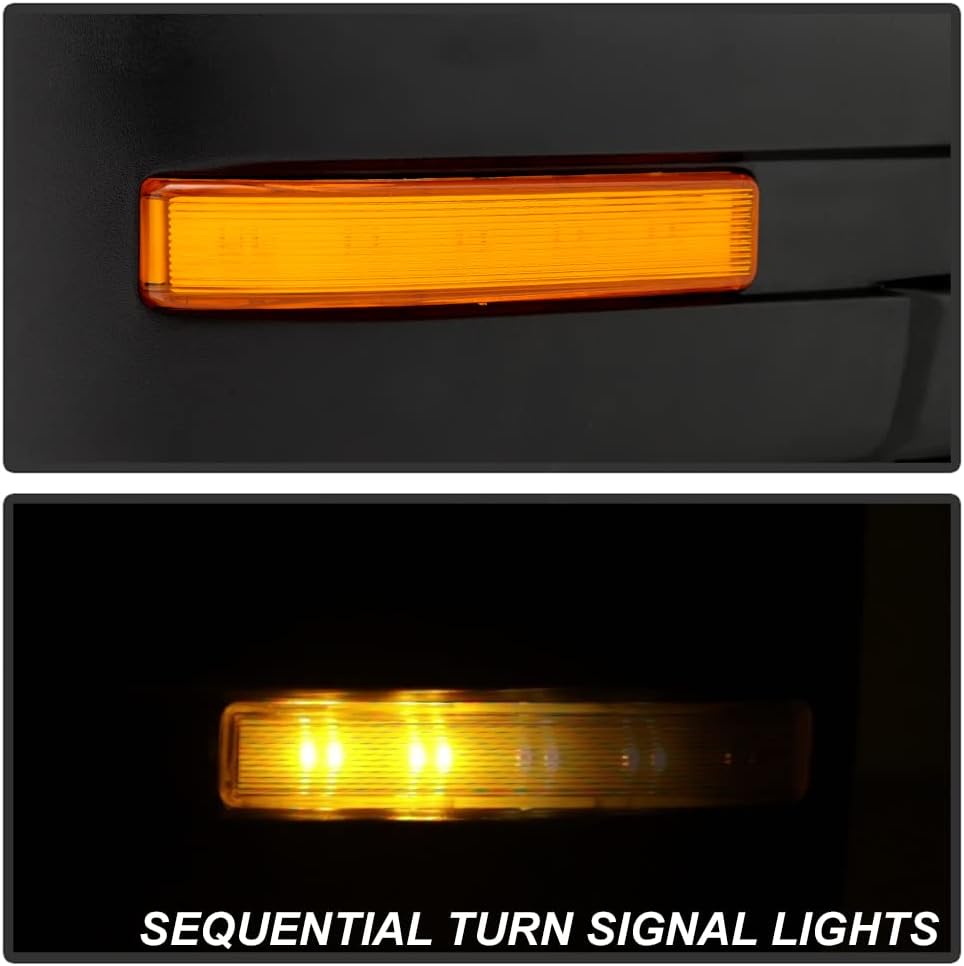 2004 2006 Ford F150 Pickup LED Power Heated Side Mirrors Set V977