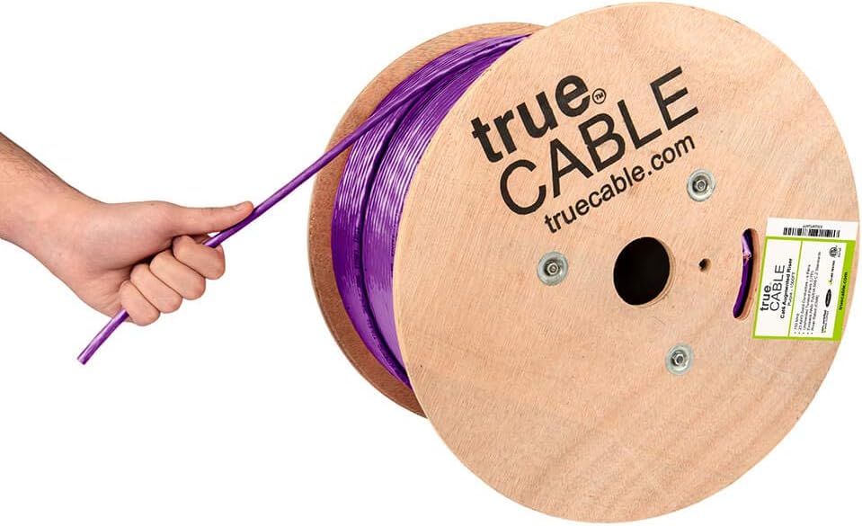 1000ft Blue 23AWG 4 Pair Solid Bare Copper Bulk Ethernet Cable R882929