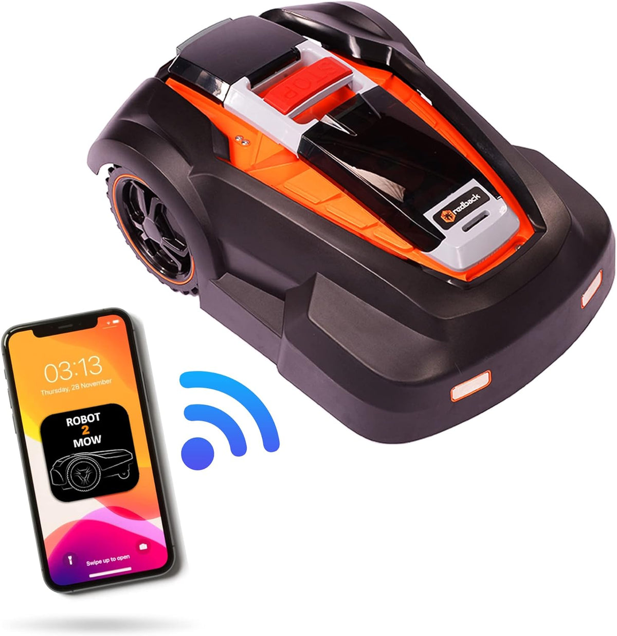 WiFi Enabled Robot Lawn Mower with 9.5inch Cutting Width C8983