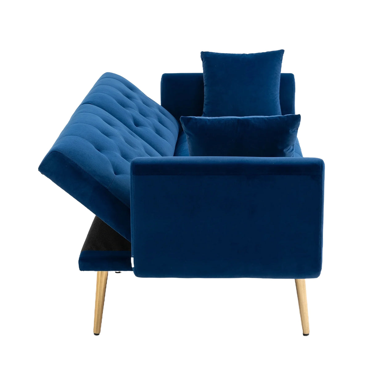 Blue Velvet Sofa Loveseat Set X5590