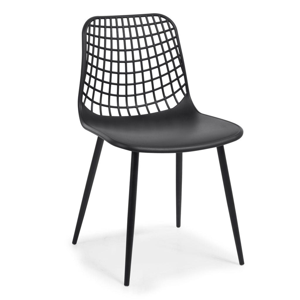 Black Poly Dining Chair Set of 4 W7414