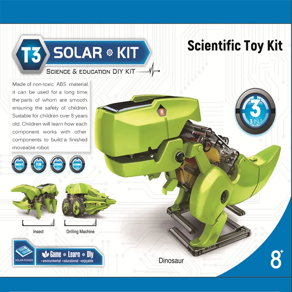 3 in 1 Robot DIY Toy with STEM Science Experiment E592