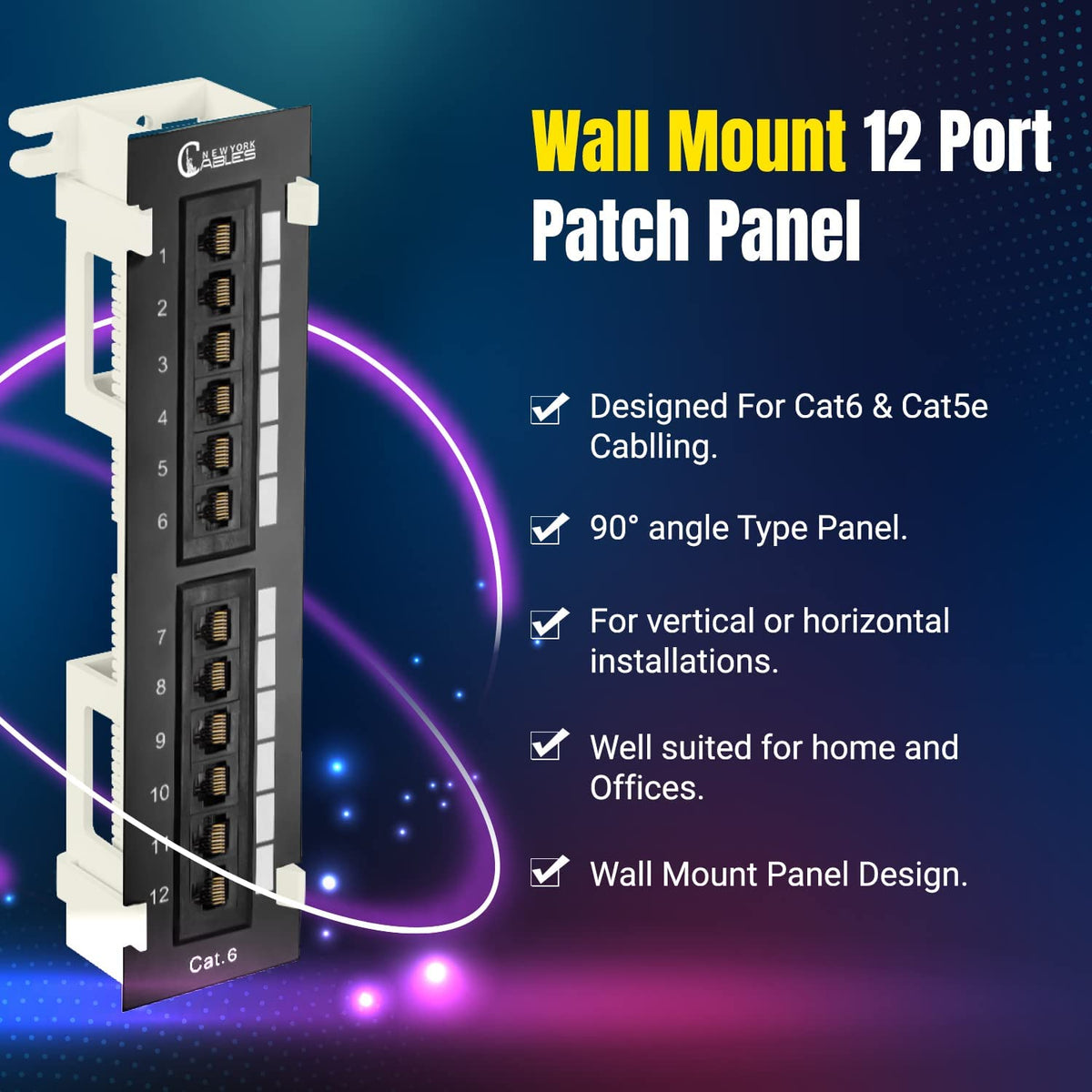 24 Port Cat6 Patch Panel F32142