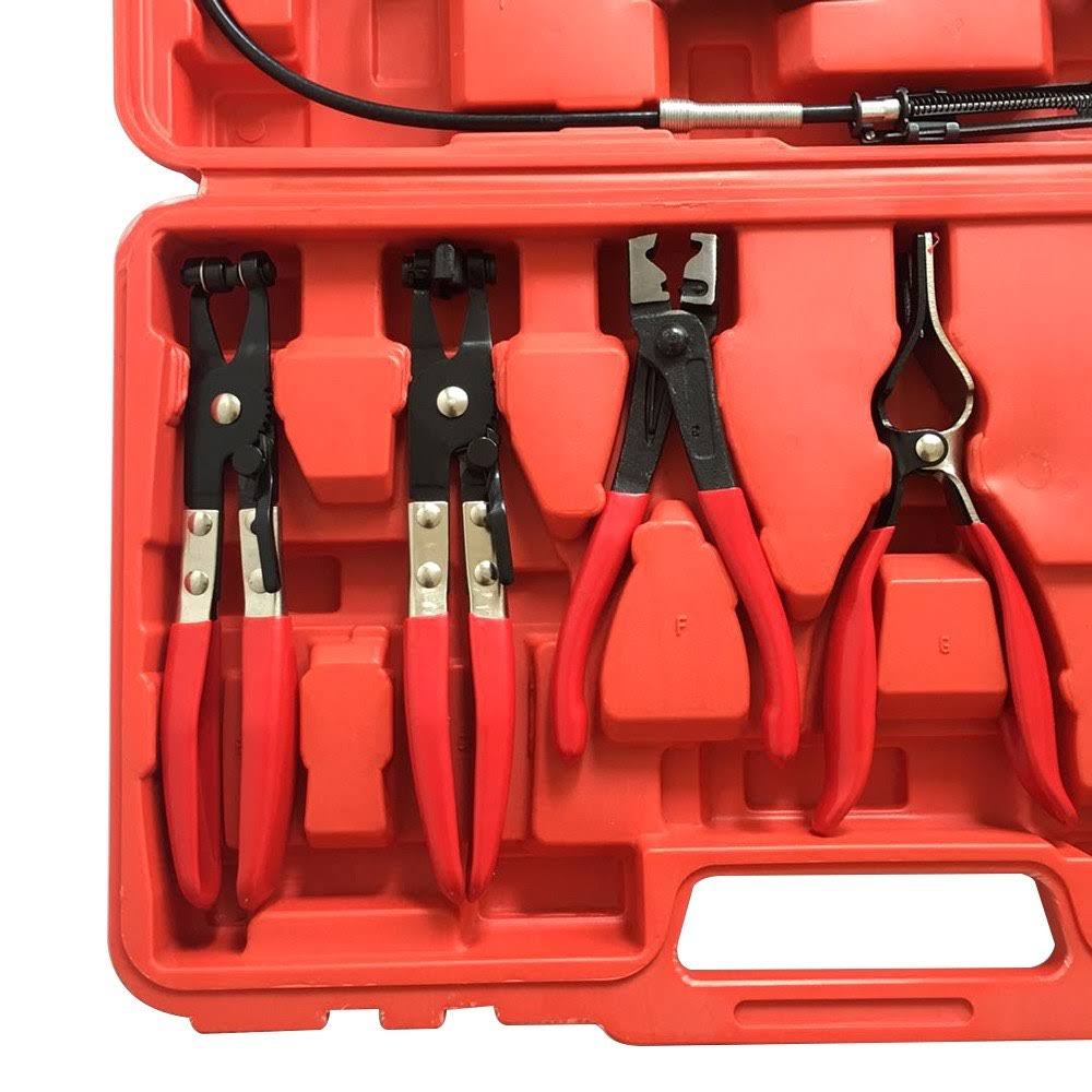 9pcs Flexible Hose Clamp Pliers Set with Long Reach Wire Removal Hand Tools M5954