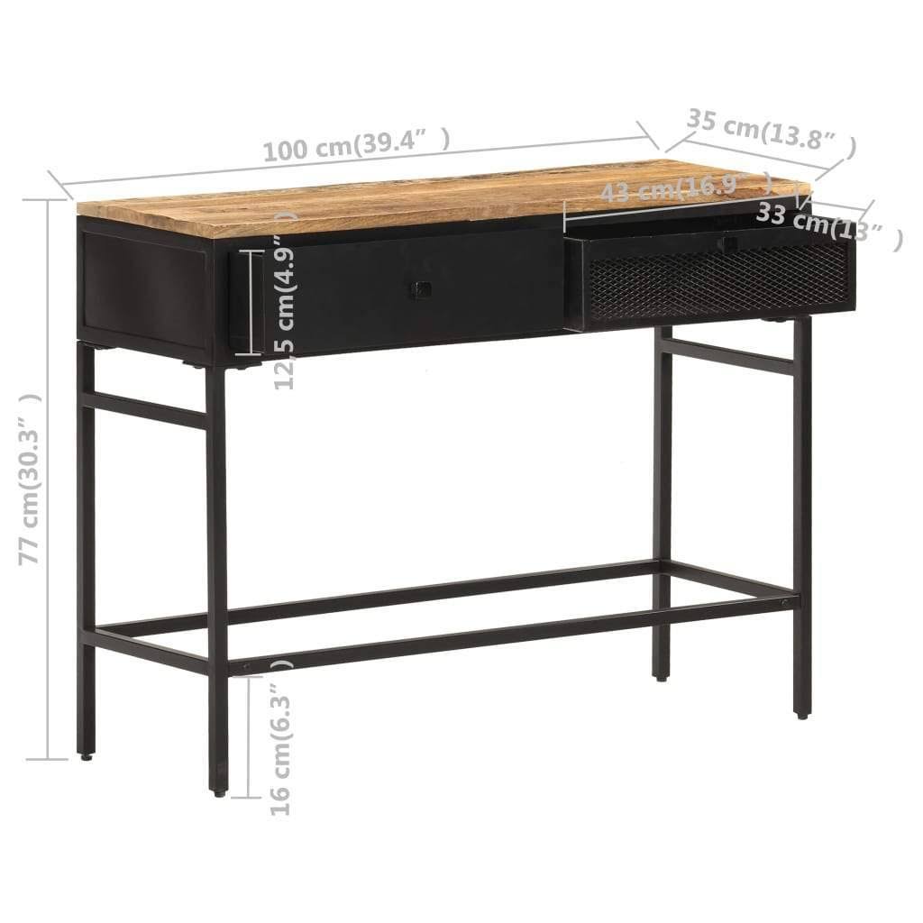 Solid Rough Mango Wood Sideboard T178916