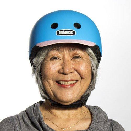 Bay Blue Matte Street Helmet Z8552