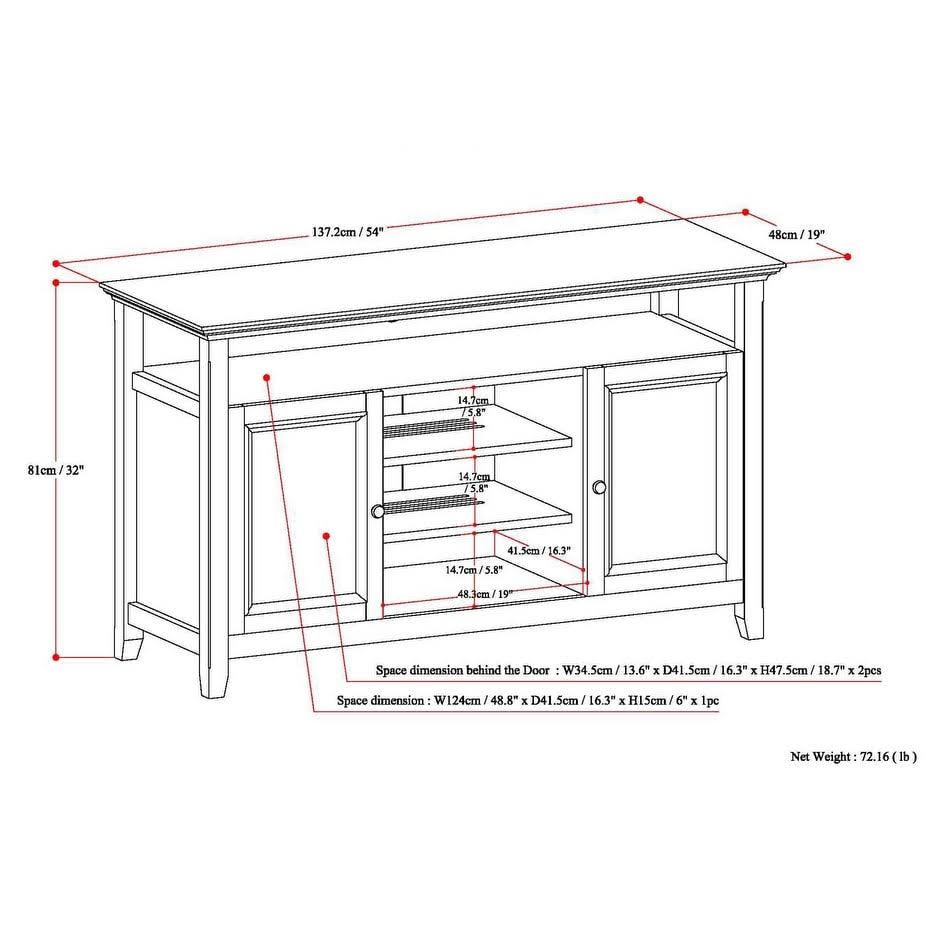 Wood Transitional TV Media Stand Z84741