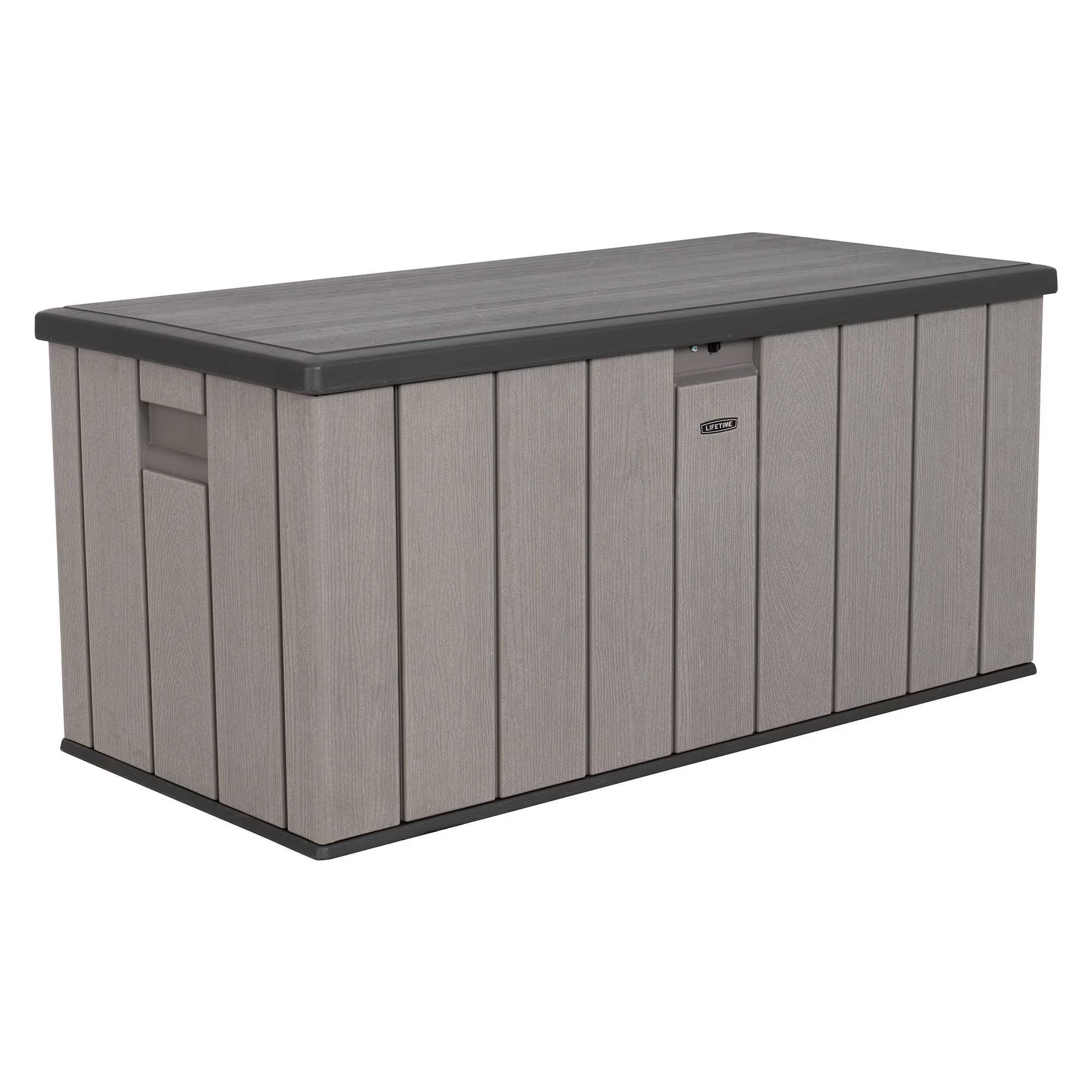150 Gallon Outdoor Storage Deck Box, Storm Dust Gray M451