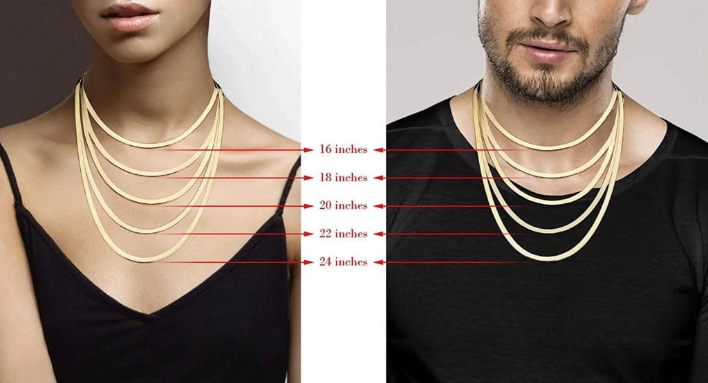 Sterling Silver Herringbone Chain Necklace 3MM, 16-24 inch O259