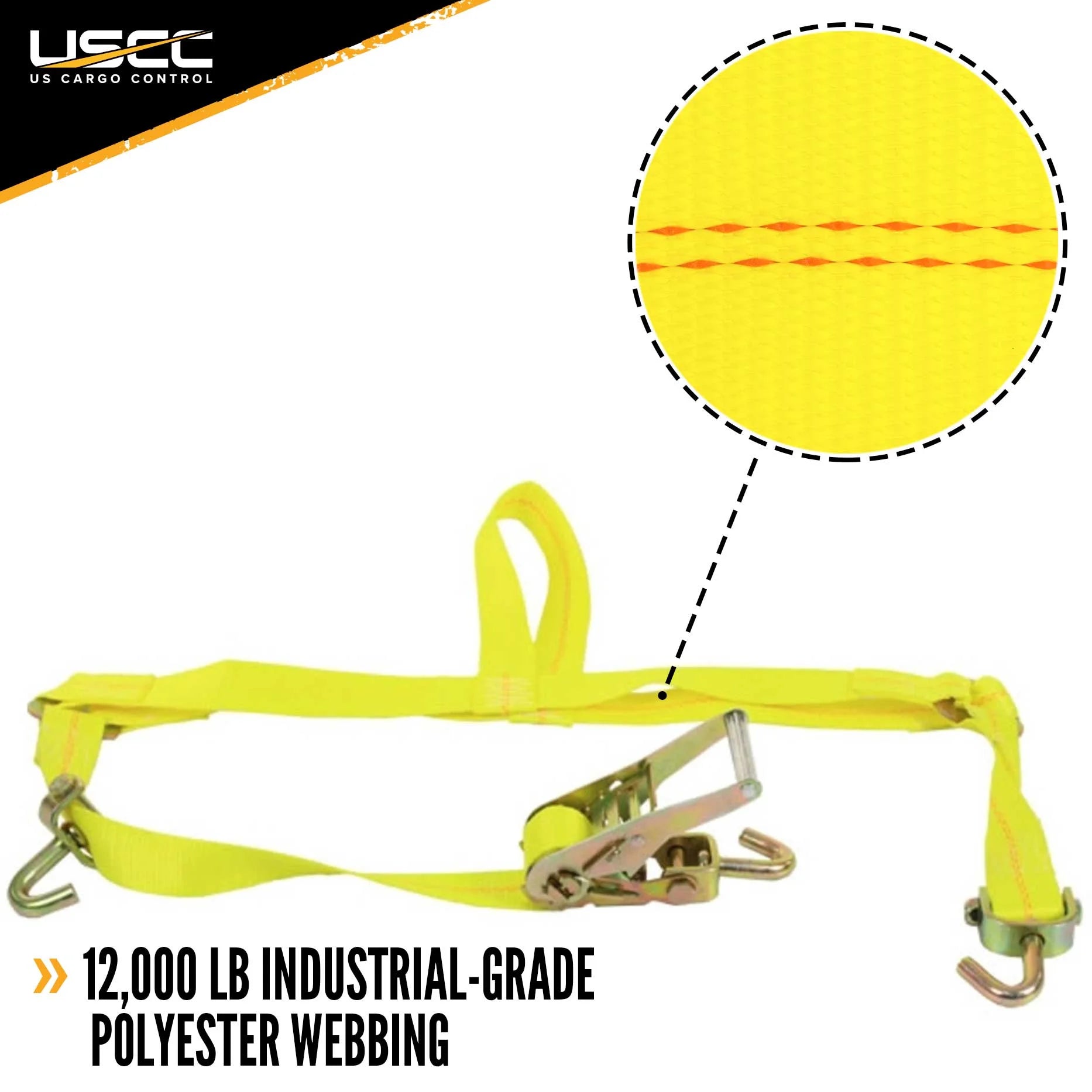 Car Carrier Tire Holder Basket Straps with Swivel Hooks & Ratchet H438