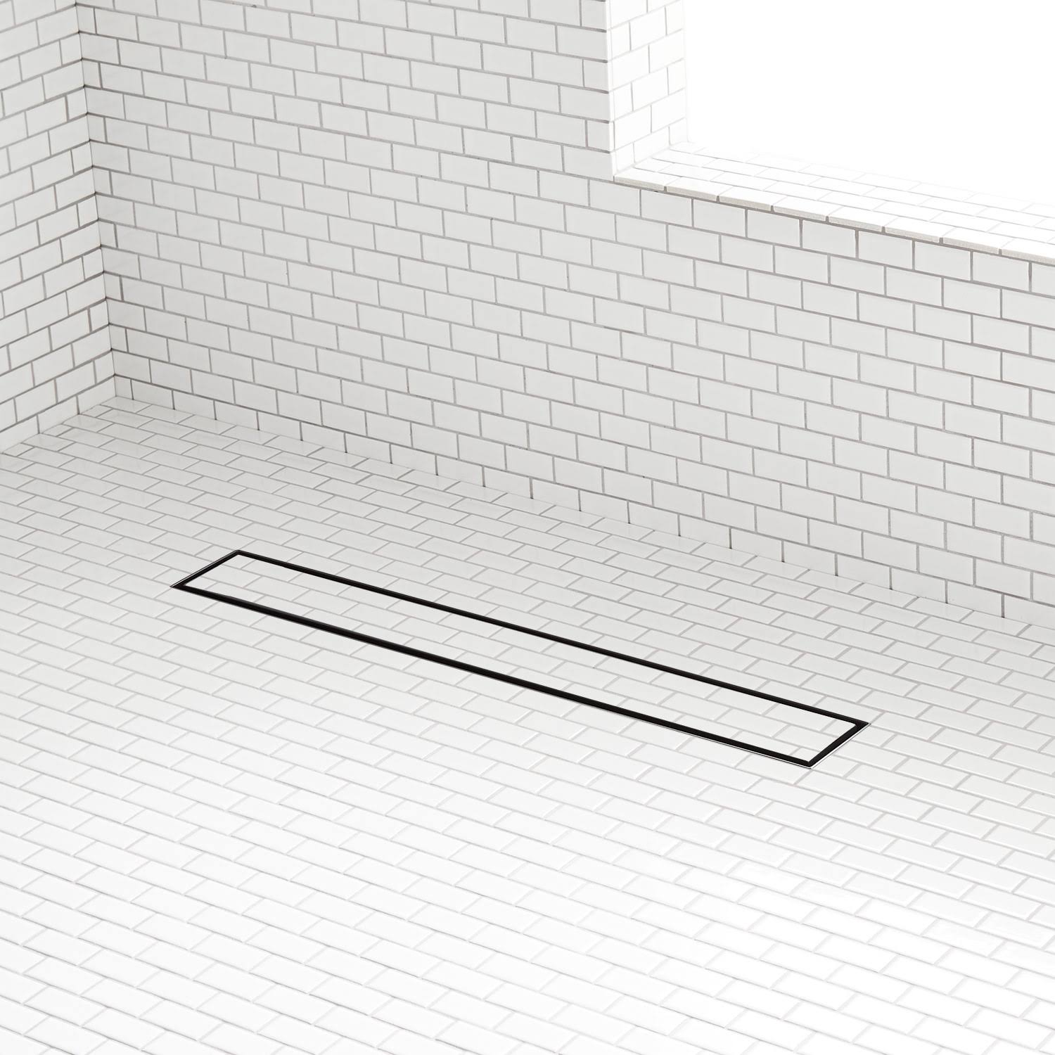 Oil Rubbed Bronze Tile-In Shower Drain with Drain Flange N786911
