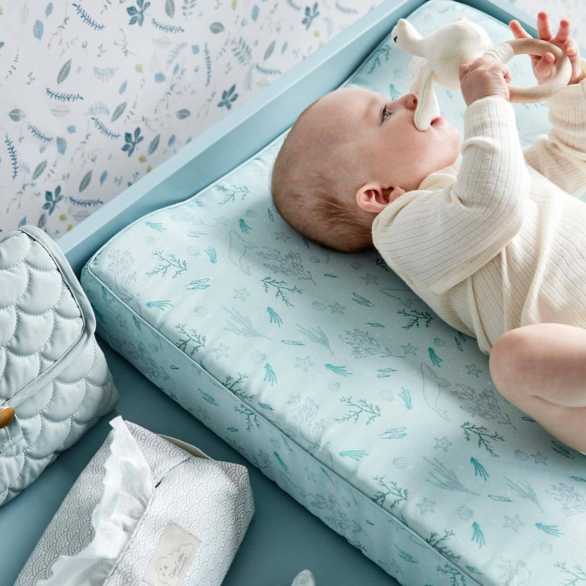 Quilted Changing Mat, Charcoal H549