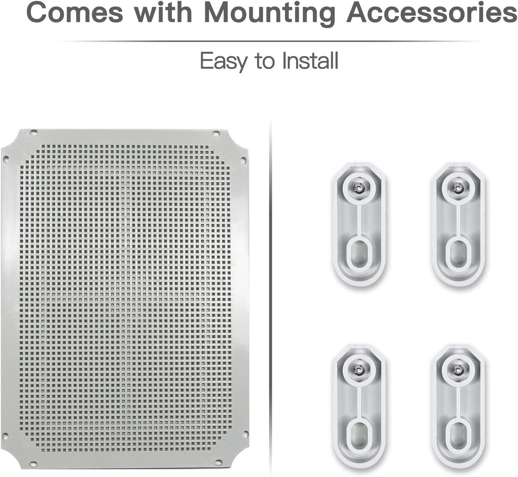ABS Plastic IP65 Junction Box with Lock Pack of 2 N7464