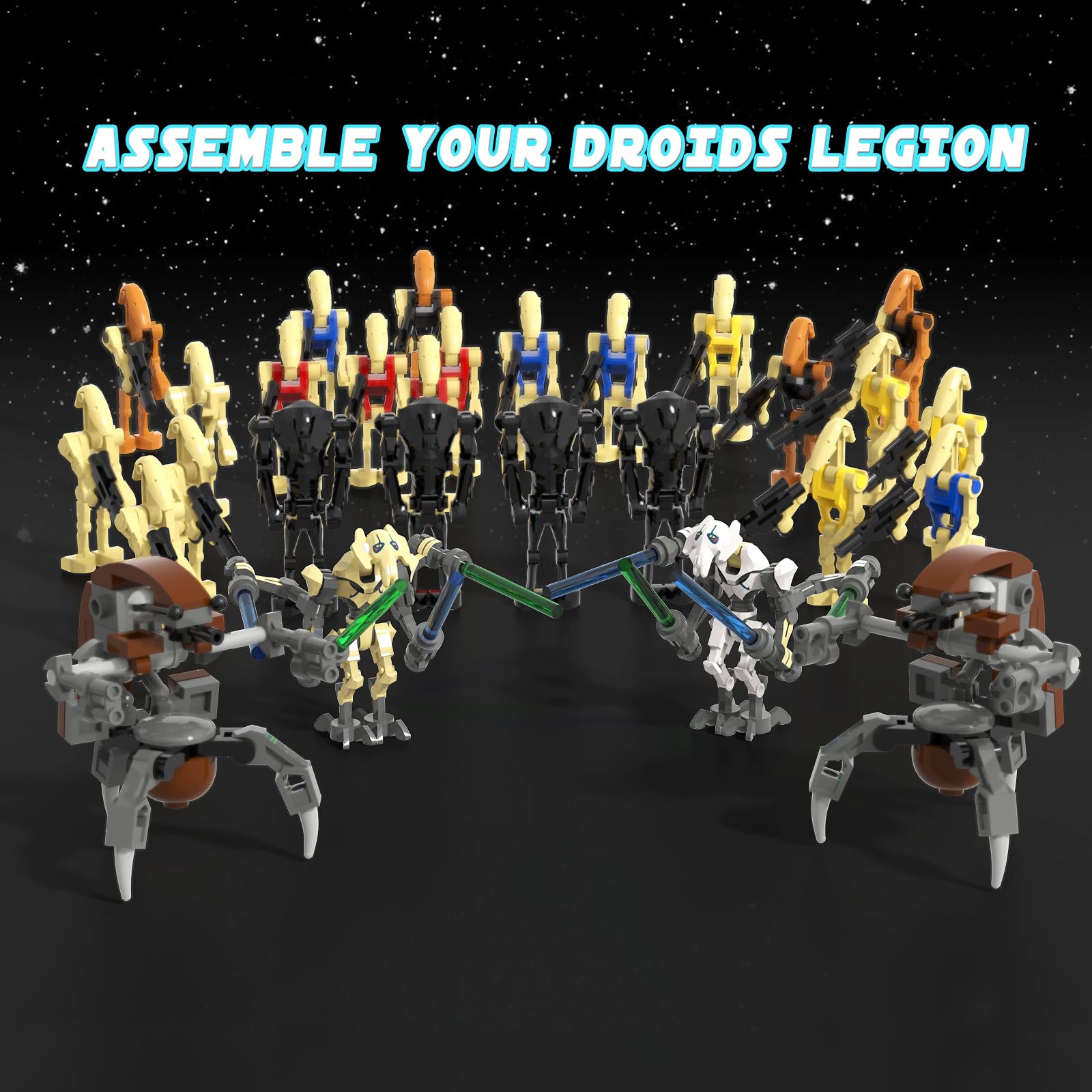 28 Pcs Space Wars Action Figures Building Blocks Sets Y67383