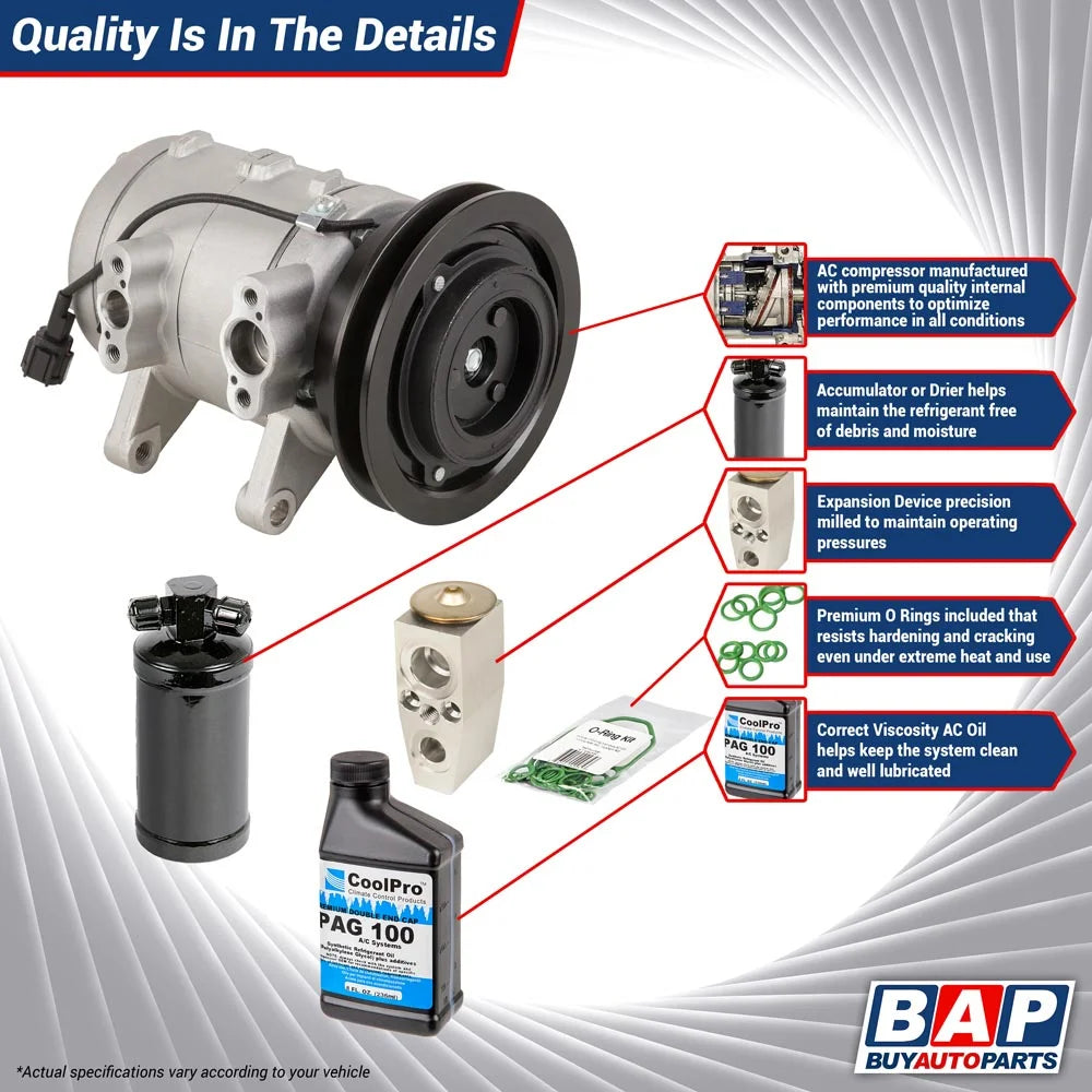AC Compressor with A/C Repair Kit G61071