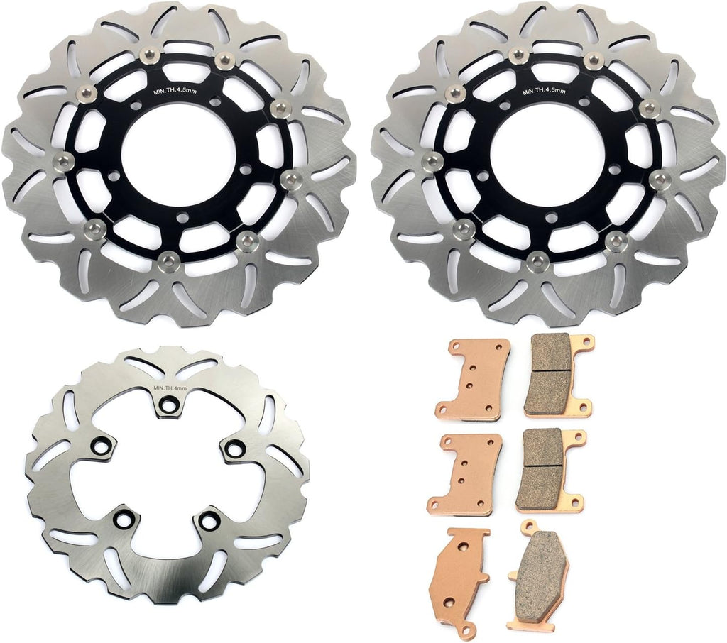Front Rear Brake Disc Rotor Brake Pads for Suzuki GSXR1000 2007 2008 GSXR600 GSXR750 06 07 R583