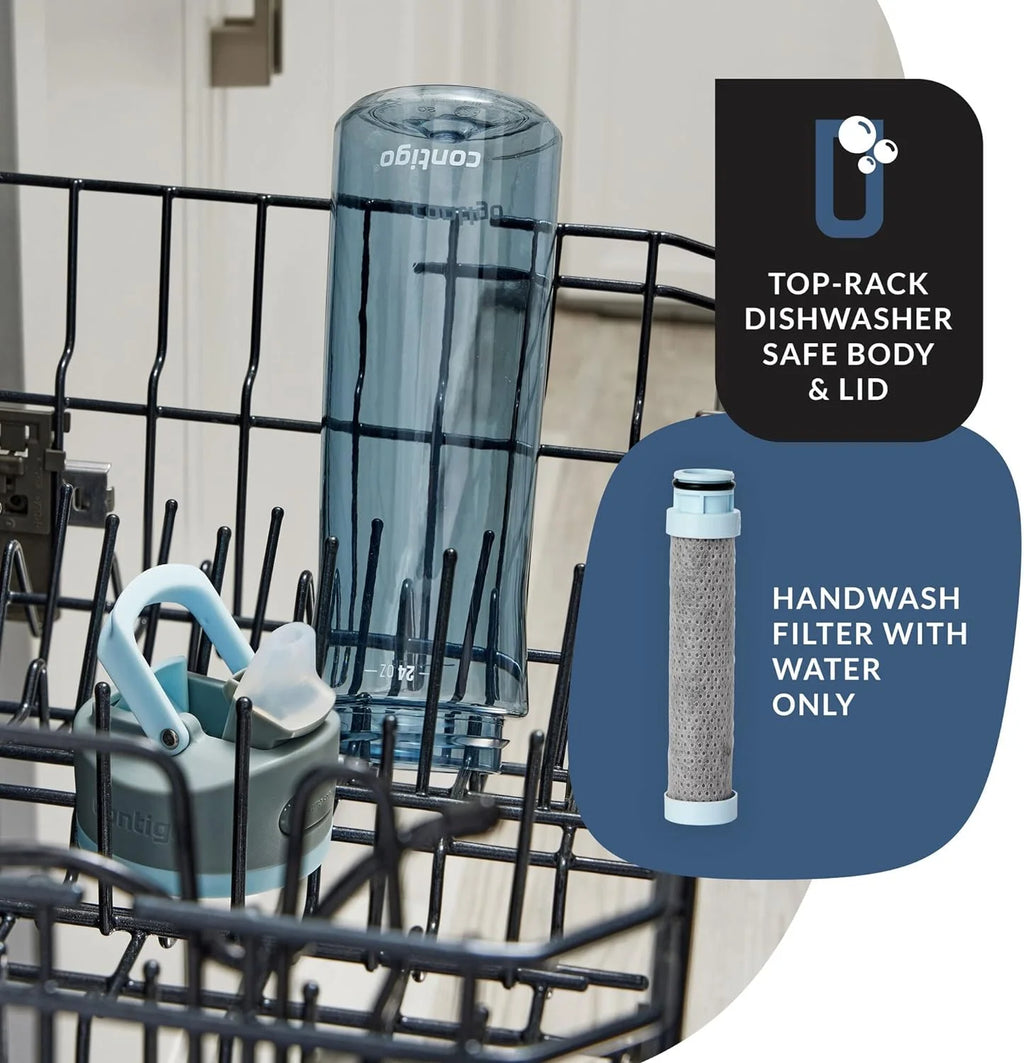 24 oz Plastic Filter Water Bottle A59217