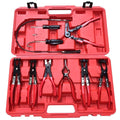 9pcs Flexible Hose Clamp Pliers Set with Long Reach Wire Removal Hand Tools M5954
