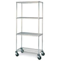 Chrome 4-Shelf Mobile Cart C93478