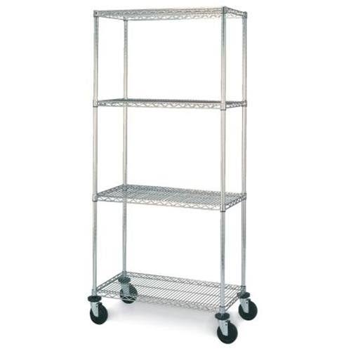 Chrome 4-Shelf Mobile Cart C93478