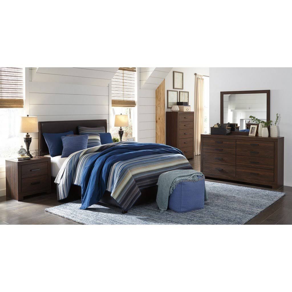 King Upholstered Panel Bed U808