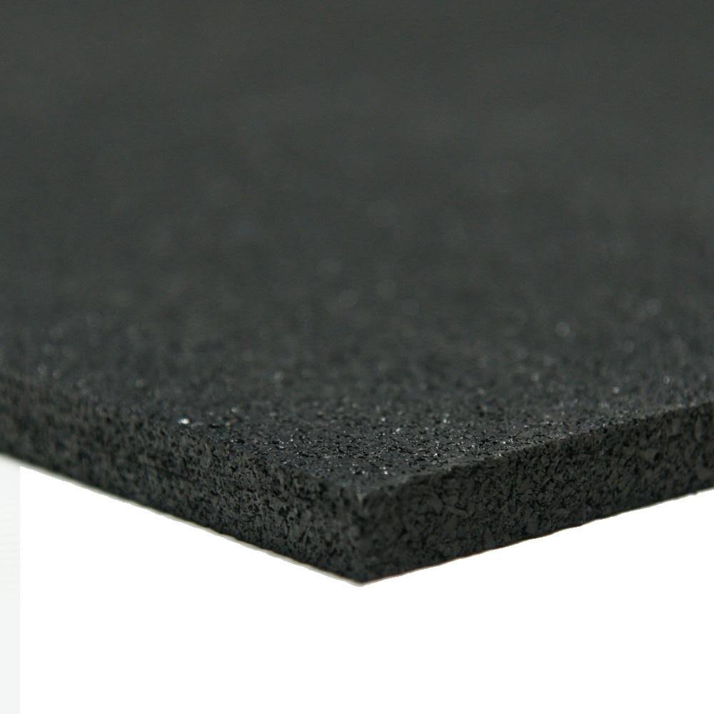 Recycled Rubber 60A Black 5mm x 48 in W x 216 in Q21502