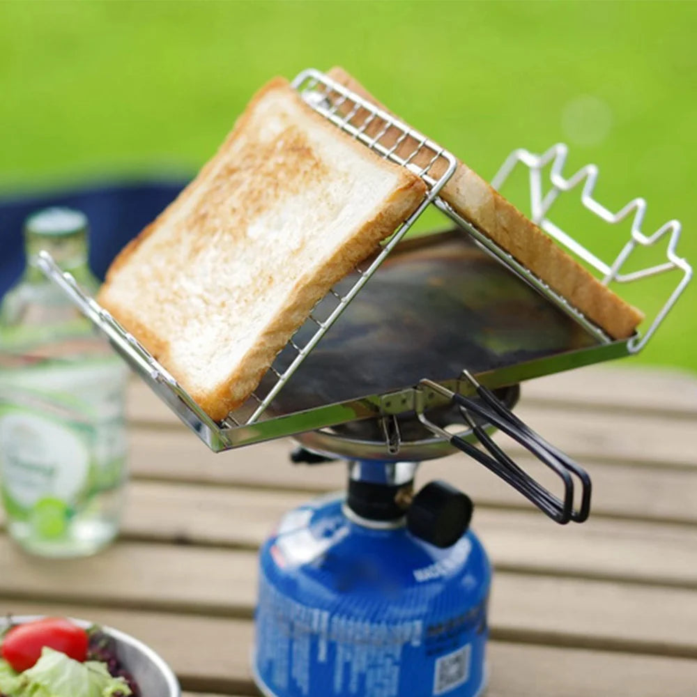 Stainless Steel Folding Camp Stove Toaster Rack N811091
