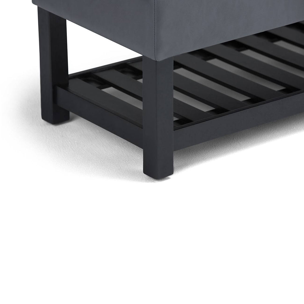Grey Storage Ottoman Bench G99623